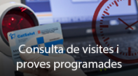 Enllaç a Consulta de visites i proves programades